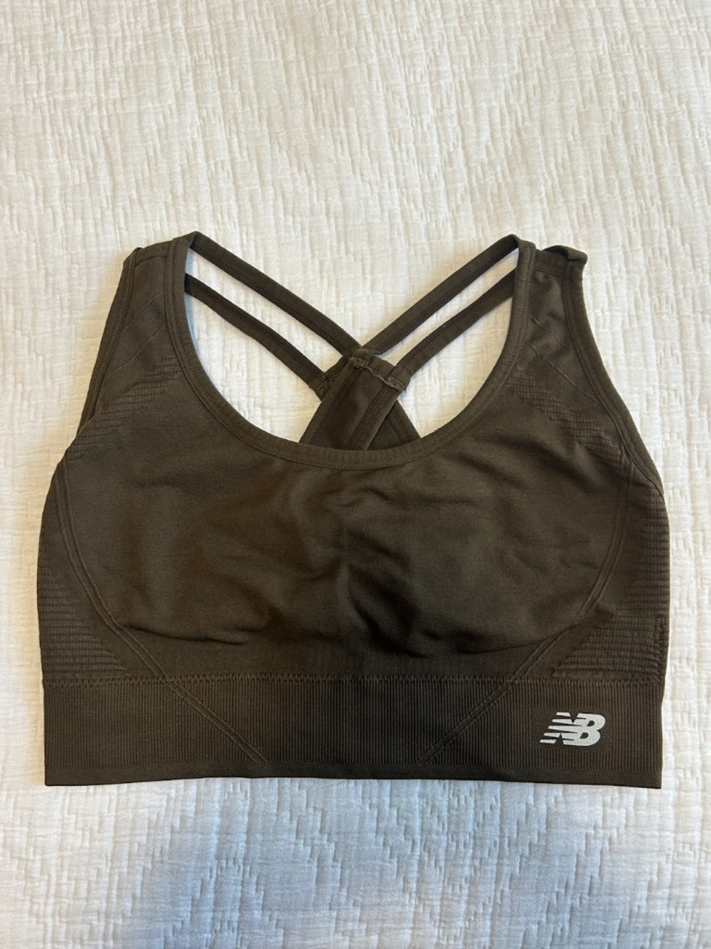 Brown, New Balence Sport Bra (without pads)